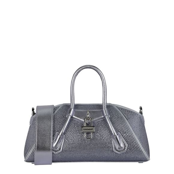 Givenchy Handbags - Givenchy Mini Antigona Stretch Top Handle Bag In Satin With Strass Womens